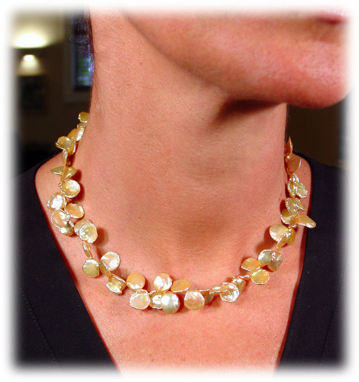 Petal Pearl Necklace.