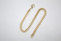 18K Gold Filled Cuban Link 4mm Chain Bracelet (I281)