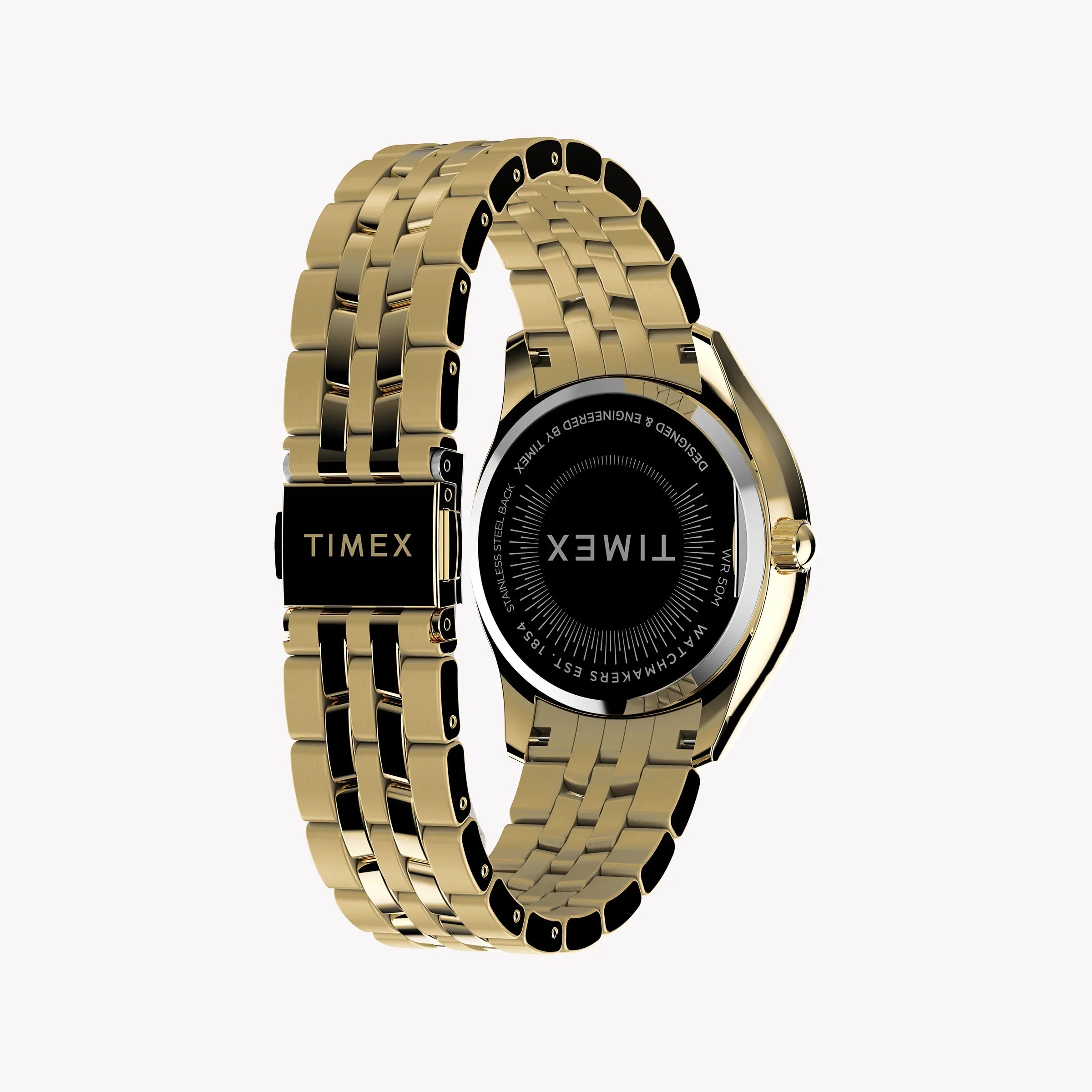Timex Women's Gold-Tone Watch, Gold Dial | Tw2w17600