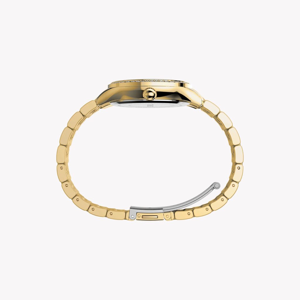 Timex Women's Gold-Tone Watch, Gold Dial | Tw2w17600