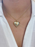 Golden Heart Gold Plated Necklace