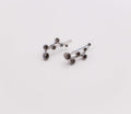 Floral Whispers White Gold Earrings