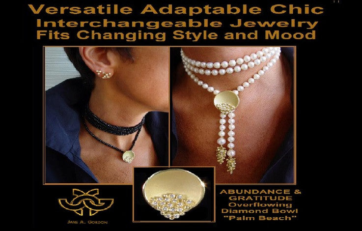 Bowl of Diamonds necklace-small-14K gold