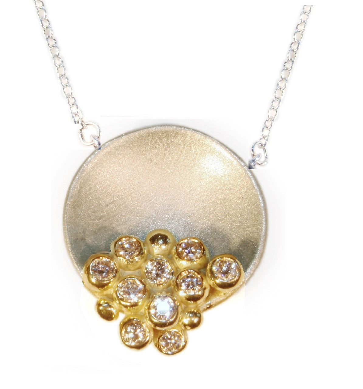 Bowl of Diamonds necklace-small-14K gold