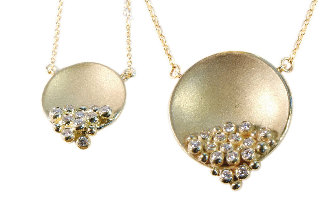 Bowl of Diamonds necklace-small-18K gold