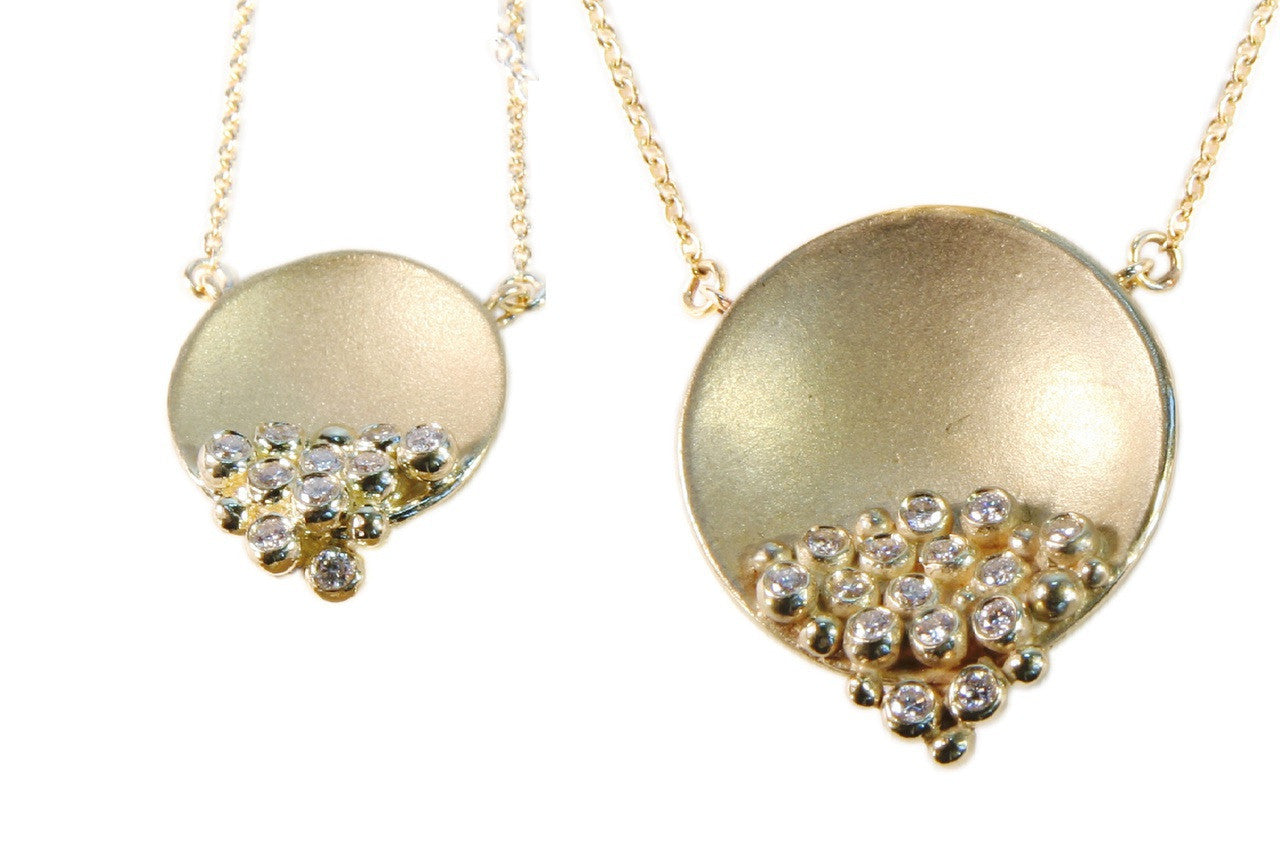 Bowl of Diamonds necklace-small-18K gold