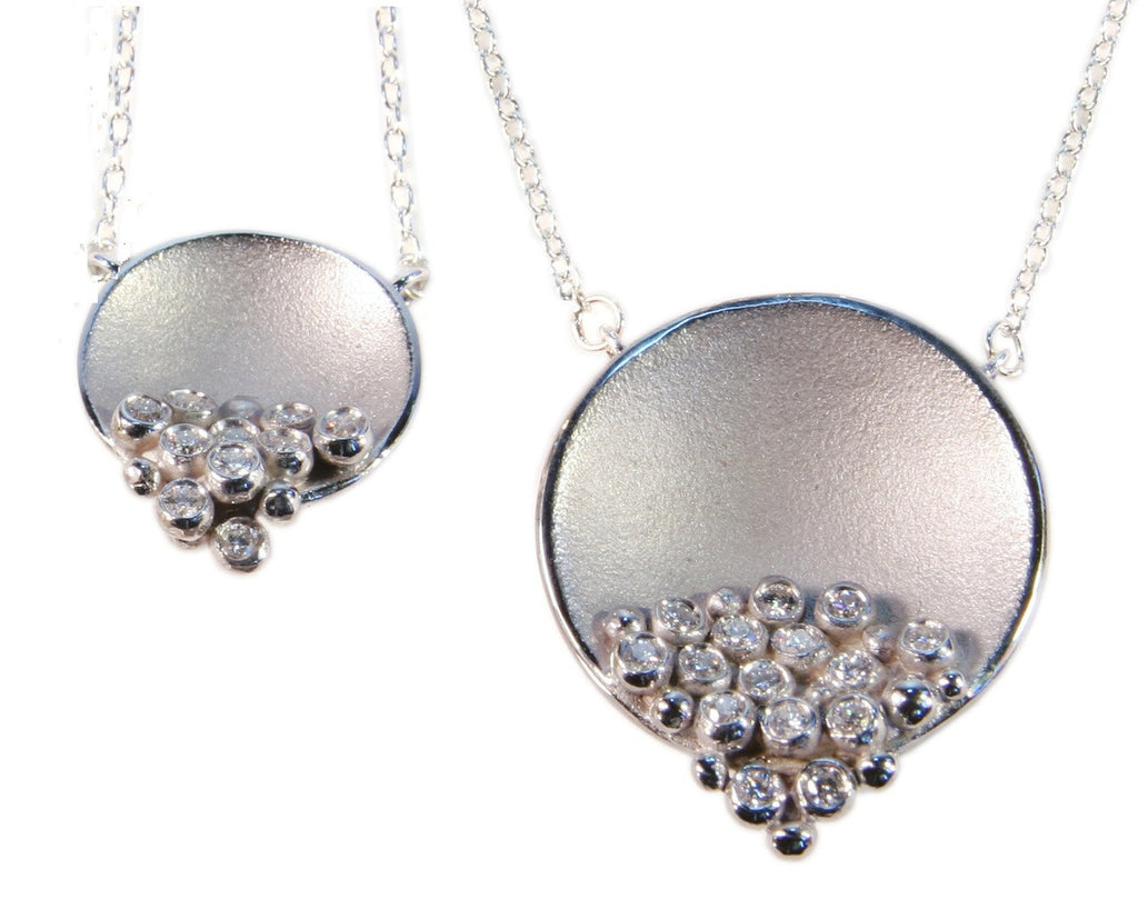Bowl of Diamonds necklace-small-18K gold