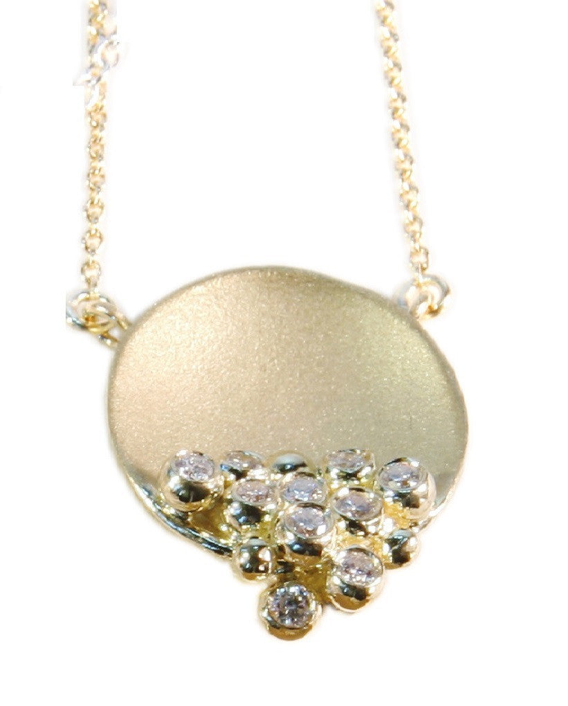 Bowl of Diamonds necklace-small-18K gold