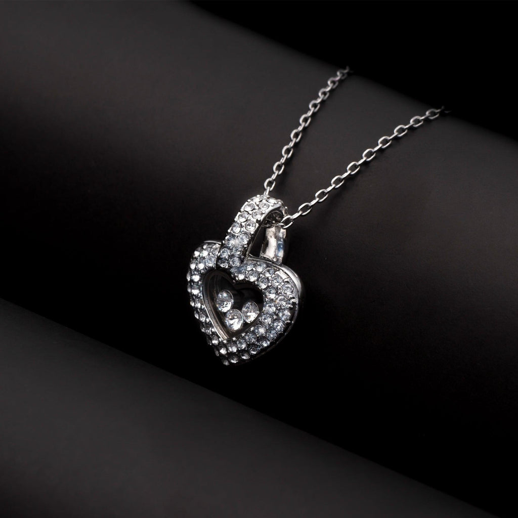 To My Beautiful Mom on My Wedding Day - Tryndi Floating Heart Necklace