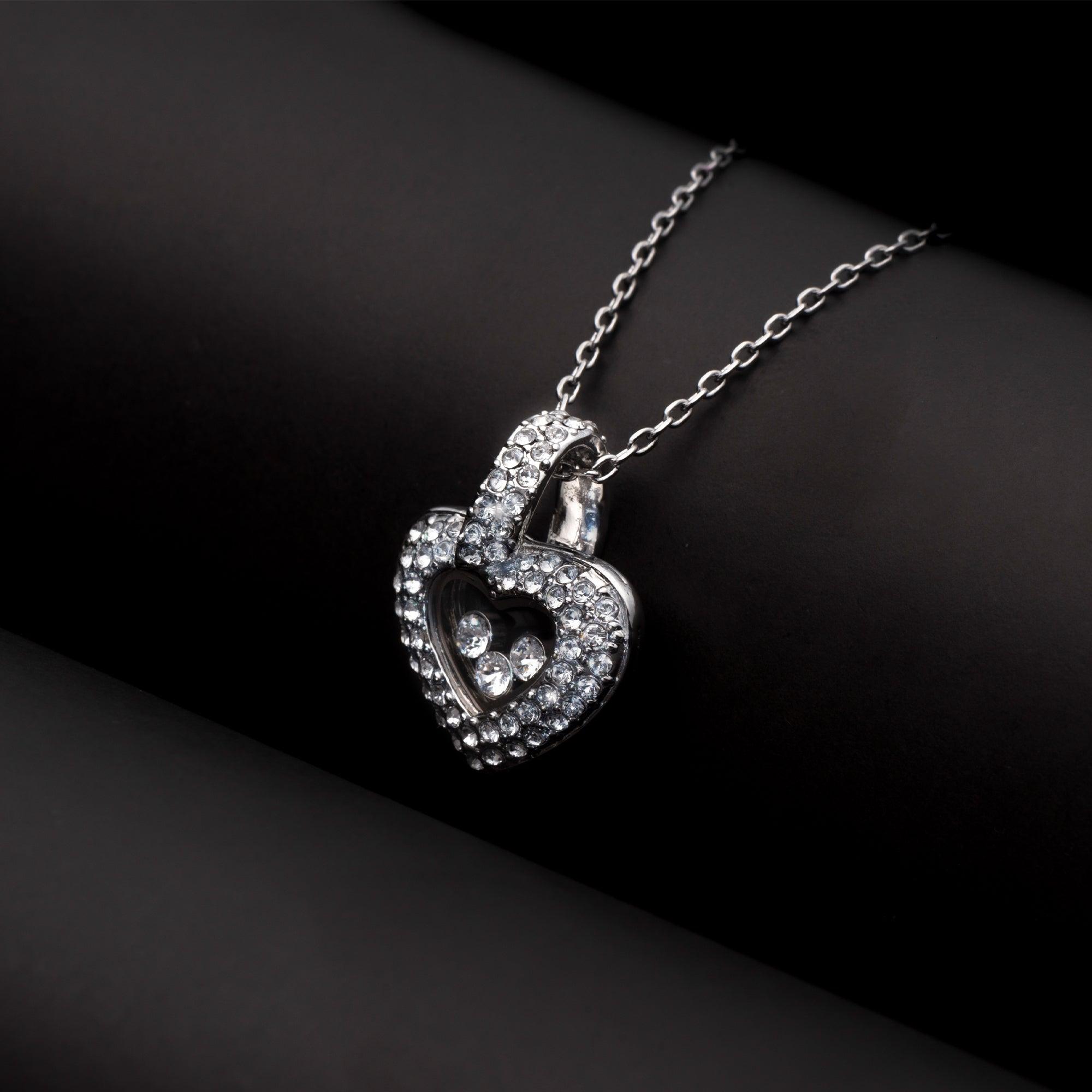 To My Wonderful Mother-in-Law - Thank You For Your Warm Smile - Tryndi Floating Heart Necklace