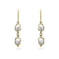 Yellow Gold Pearl Drops