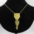 KAVANAGH necklace with gold-plated pendant