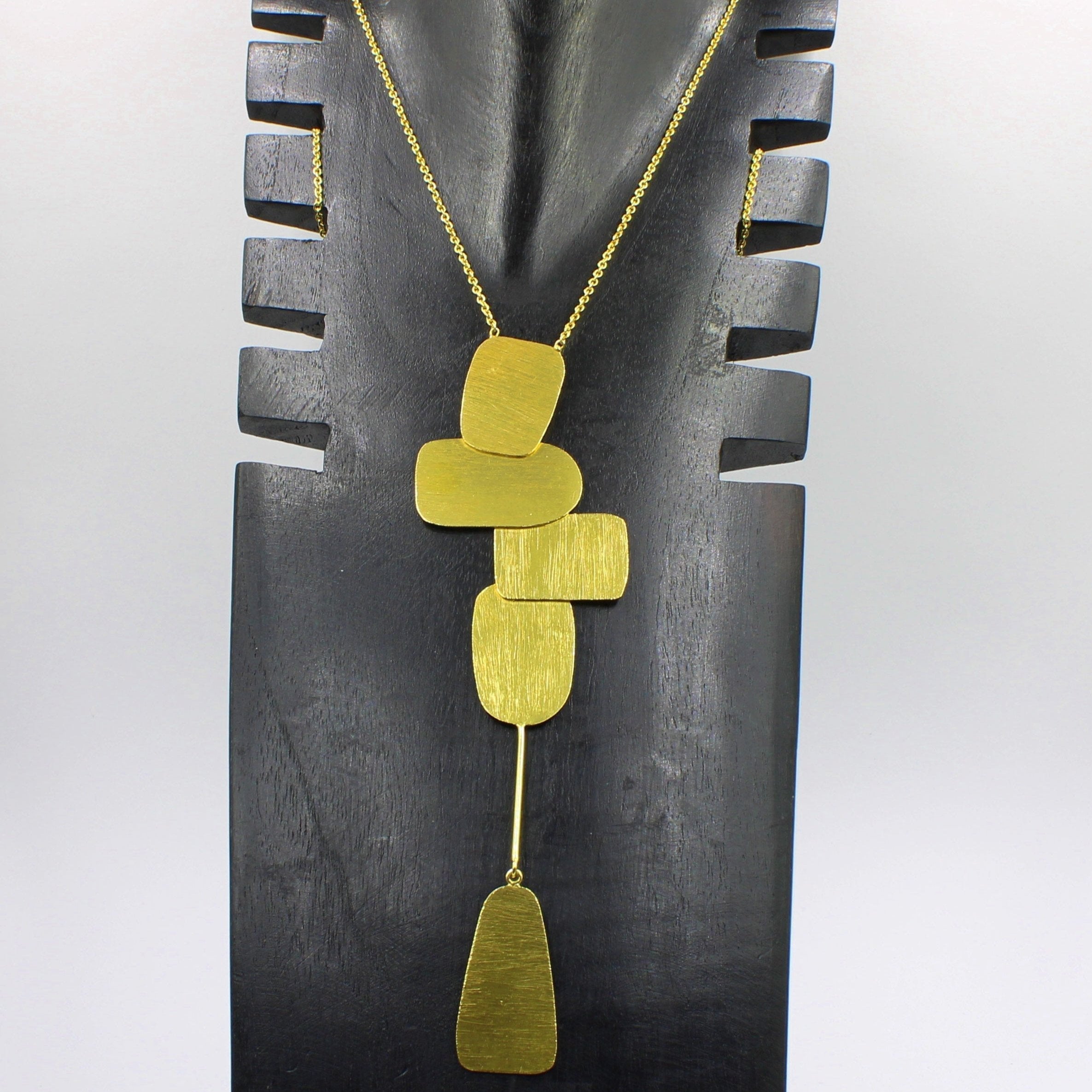 MIRÓ gold plated long necklace