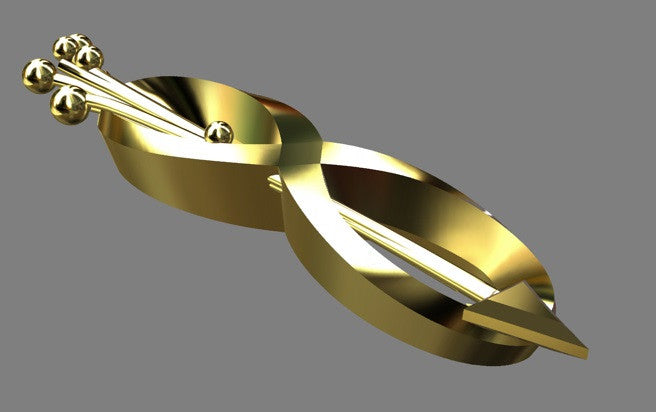 Custom Design: Infinity & Arrow Necklace- 14K gold