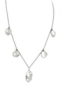 Metal Petals. 7 Petal Necklace-14K Gold