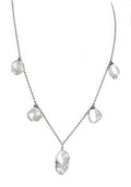 Metal Petals. 7 Petal Necklace-18K Gold