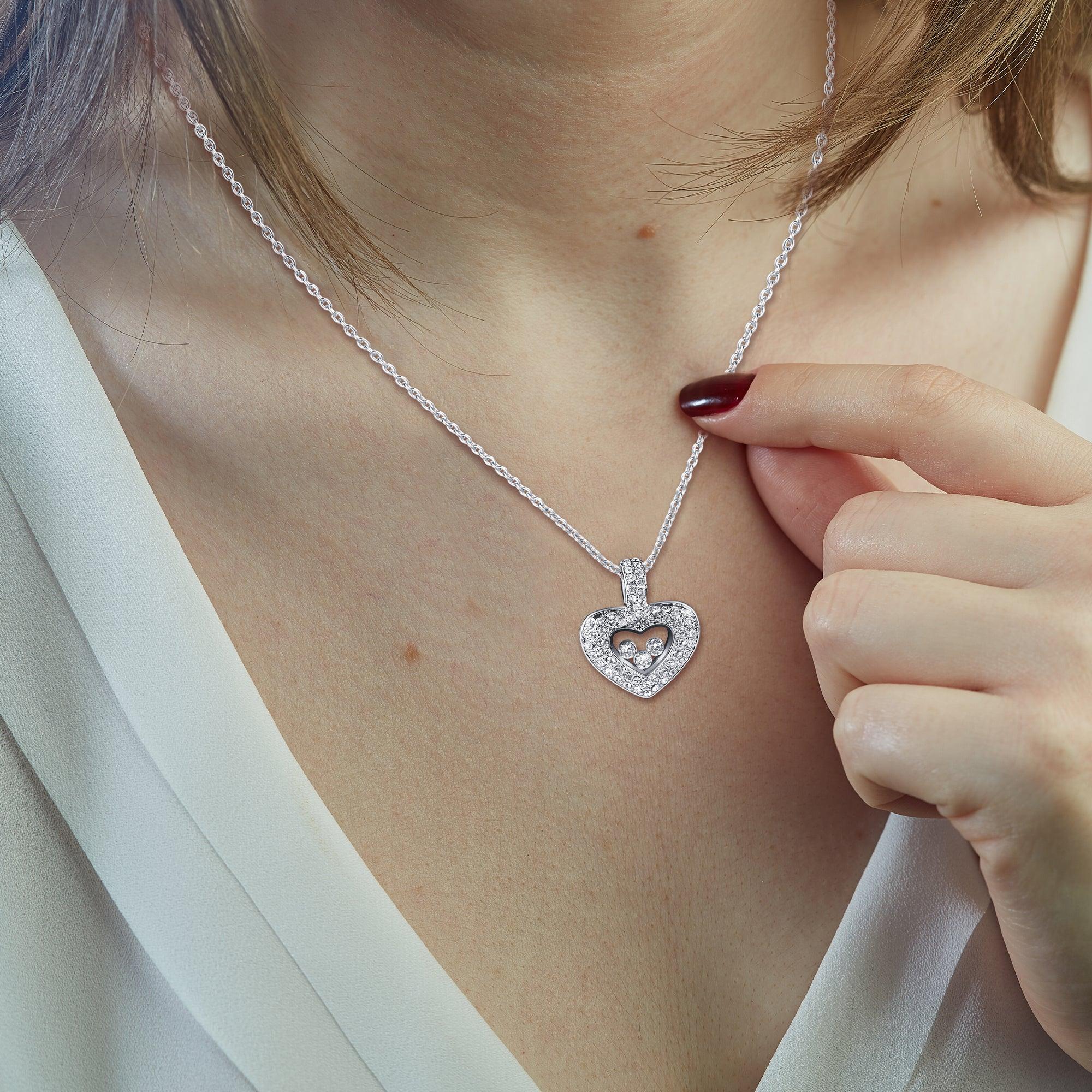 To My Beautiful Mom on My Wedding Day - Tryndi Floating Heart Necklace