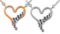 "Heart Flow Necklace" Overflowing with Diamonds. 14K Gold