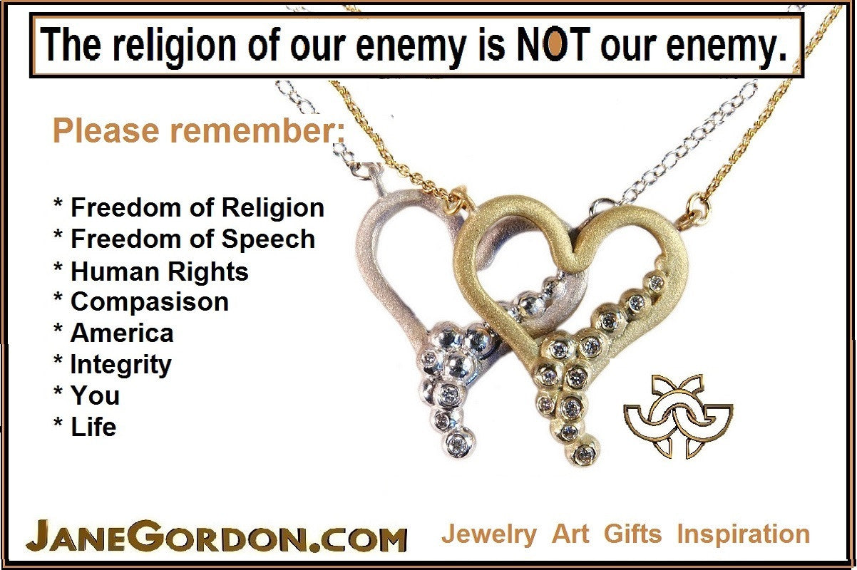 "Heart Flow Necklace" Overflowing with Diamonds. 14K Gold