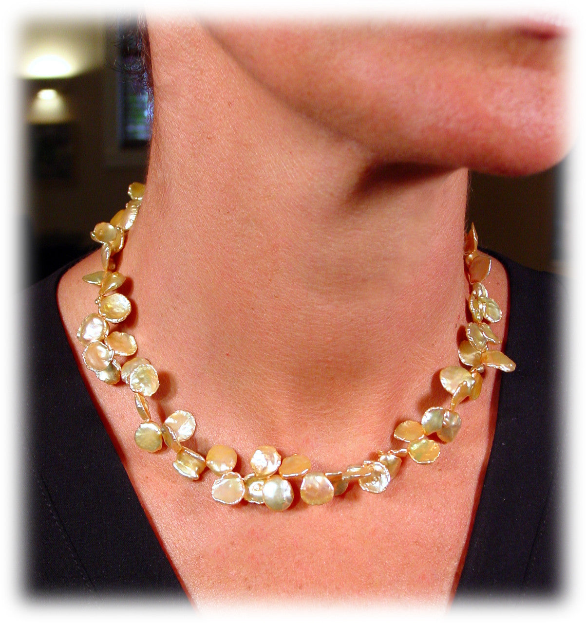 Petal Pearl Necklace.