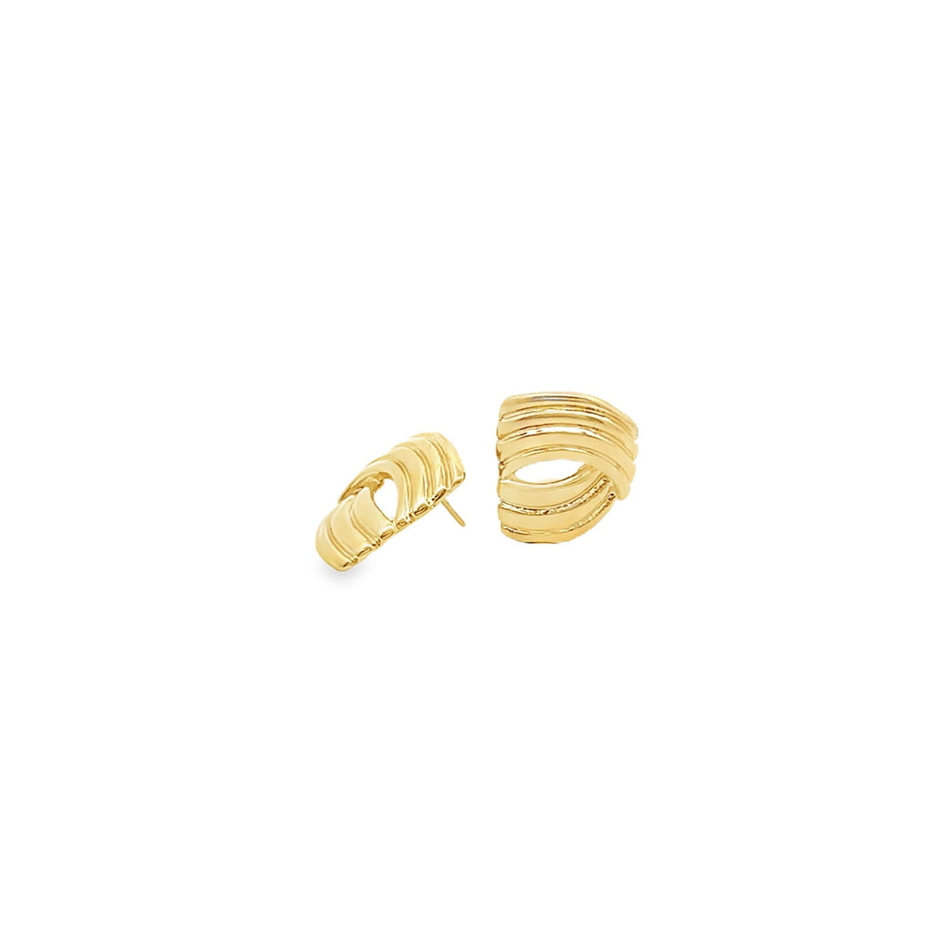 Geometric Spiral Earrings and Necklace Set (G233A)