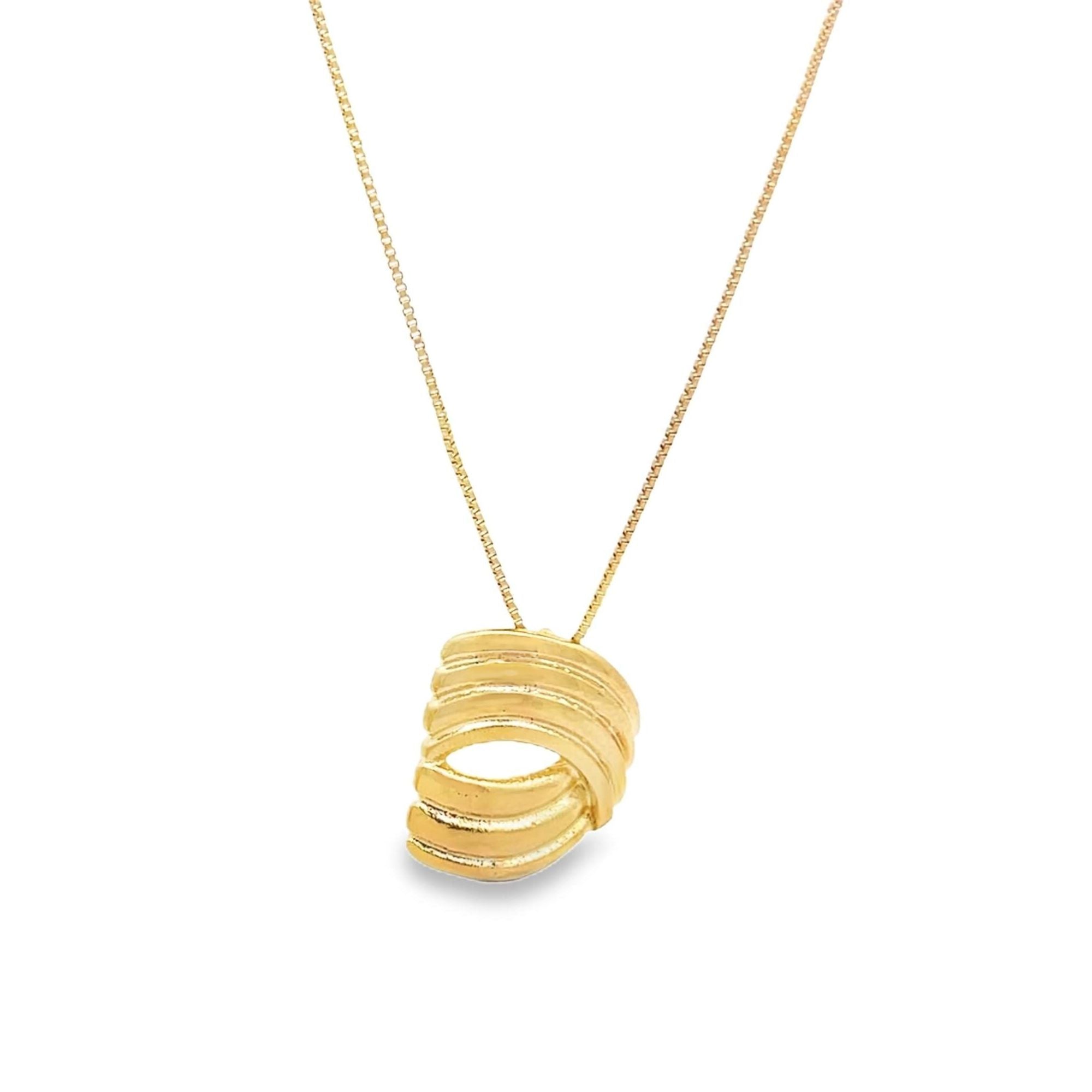 Geometric Spiral Earrings and Necklace Set (G233A)