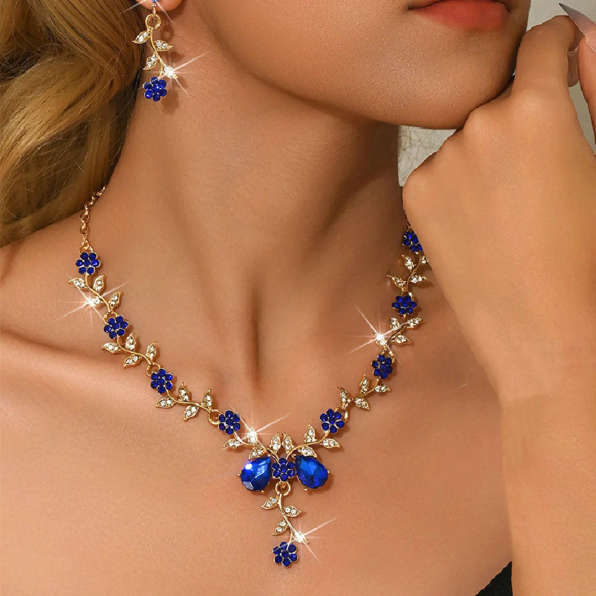 Elegant Flower Design Jewelry Set, Fashion Jewelry for Party, Daily Clothing Decor, Trendy All-match & Exquisite Jewelry
