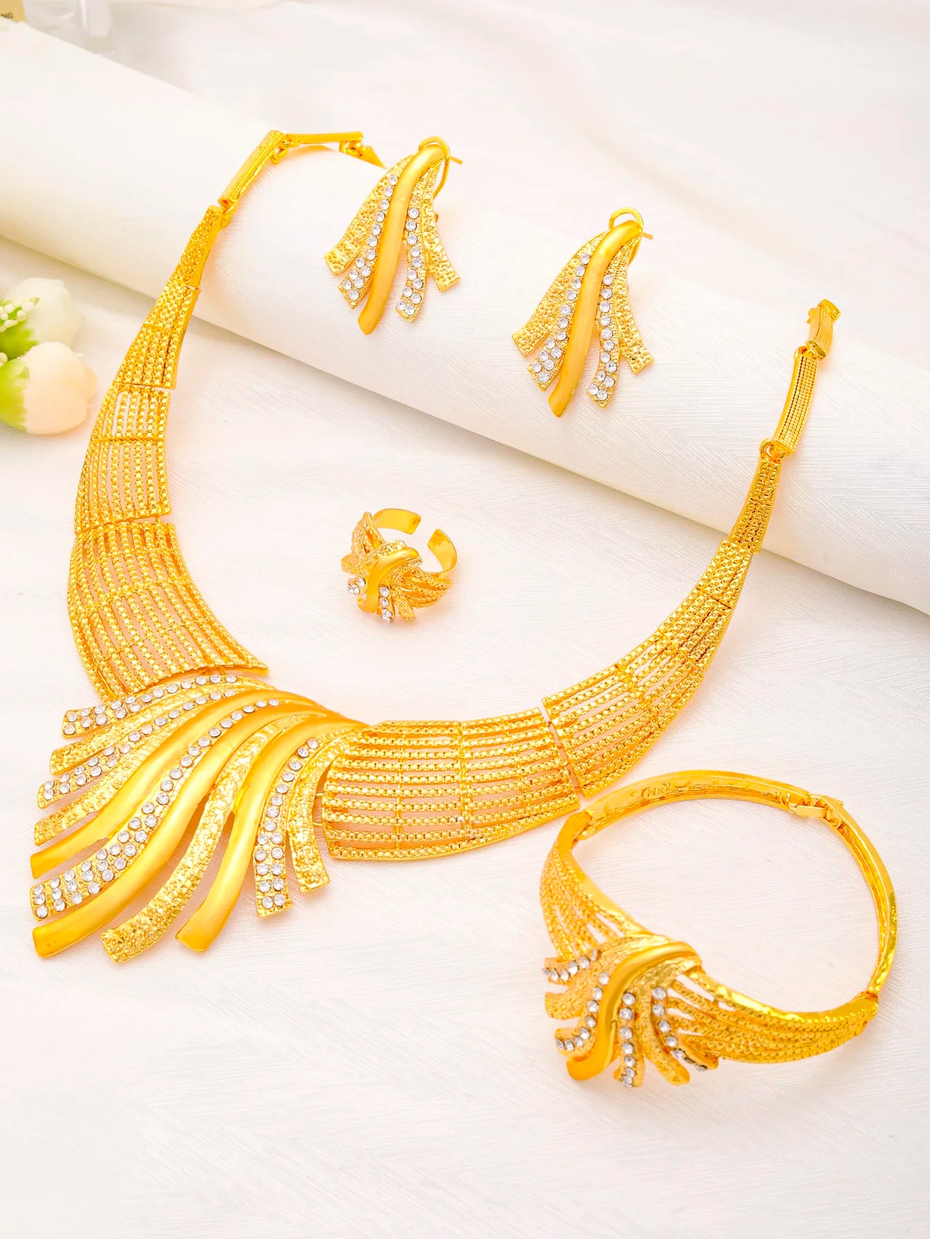 Dubai Jewelry Set 24K Gold Plated Luxury