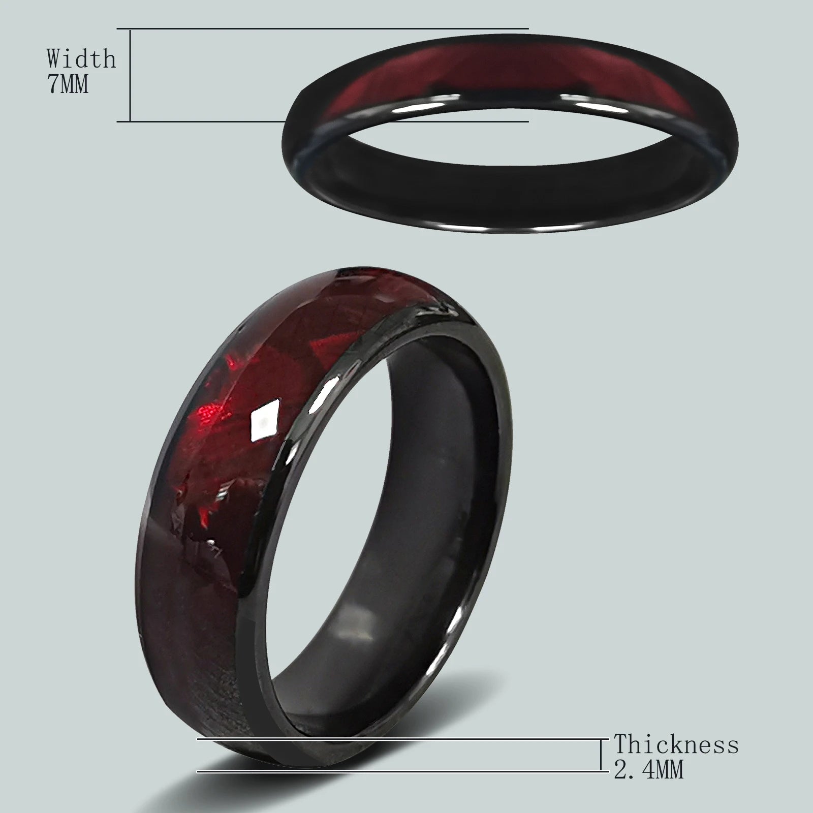 Ntag216 NFC Epoxy Ceramic Finger Ring