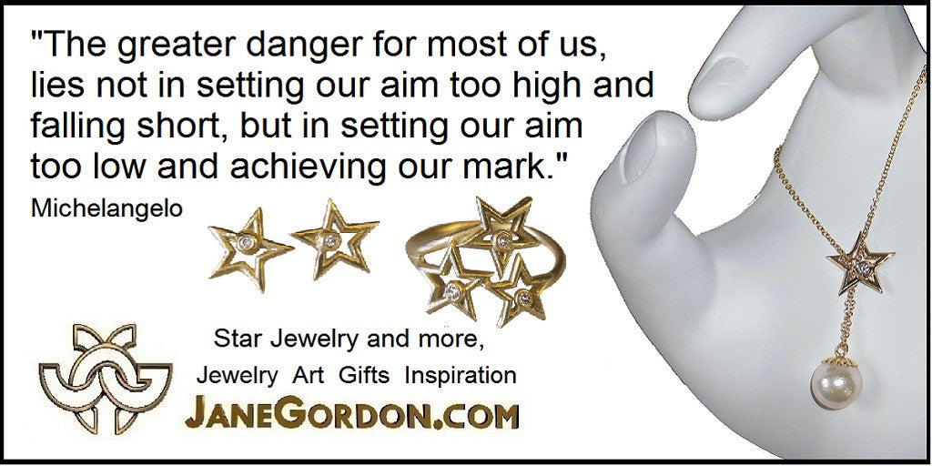 Stars- Three Stars Necklace-14K gold with diamonds