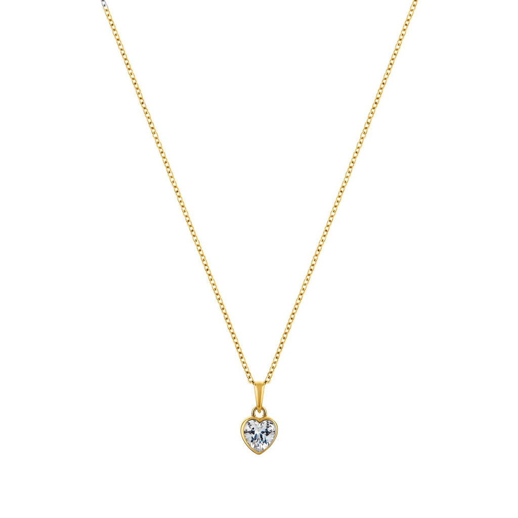 Pure Heart Gold sterling silver Necklace