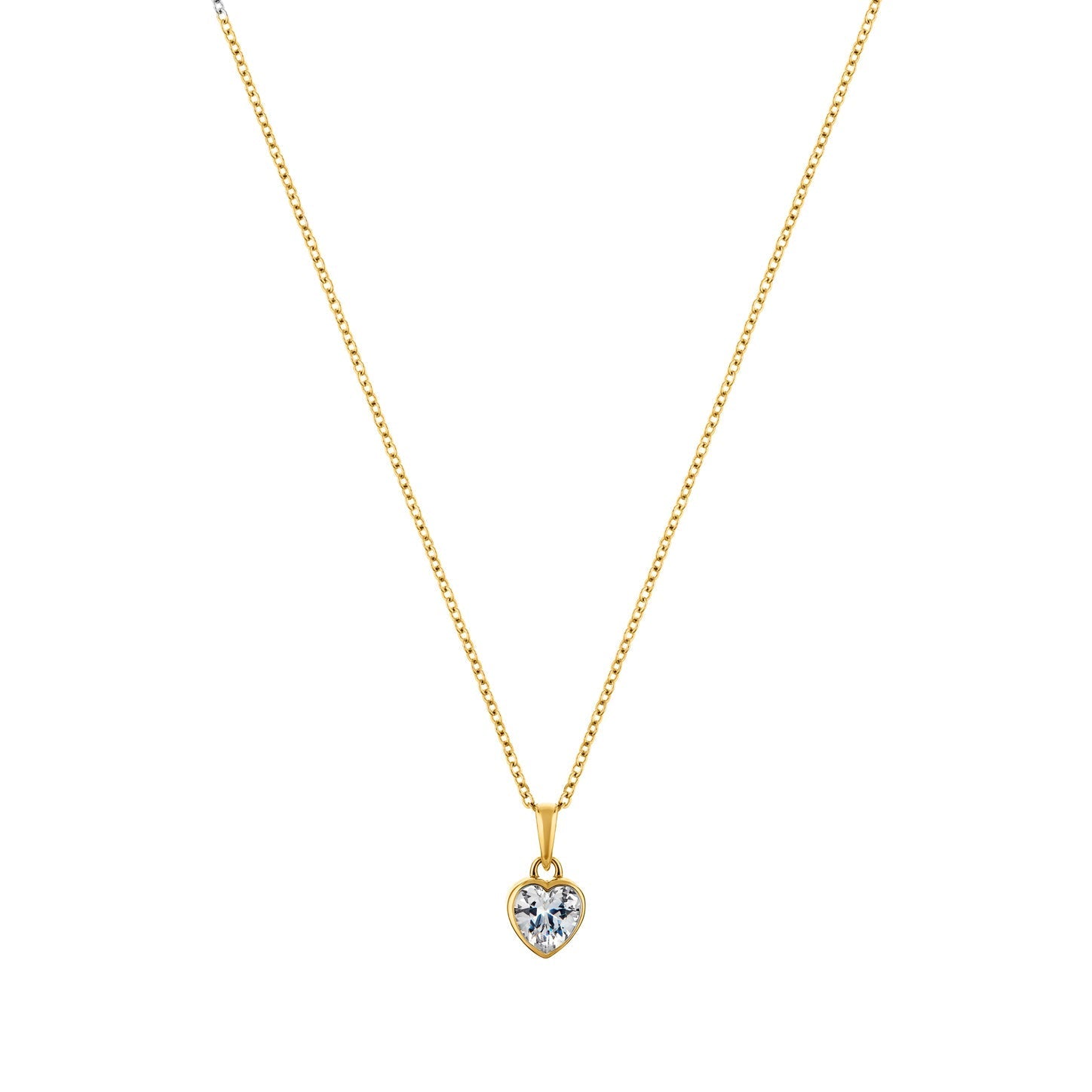 Pure Heart Gold sterling silver Necklace