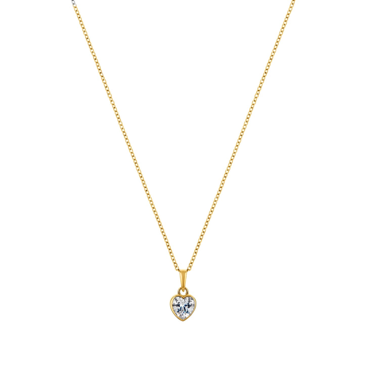 Pure Heart Gold sterling silver Necklace