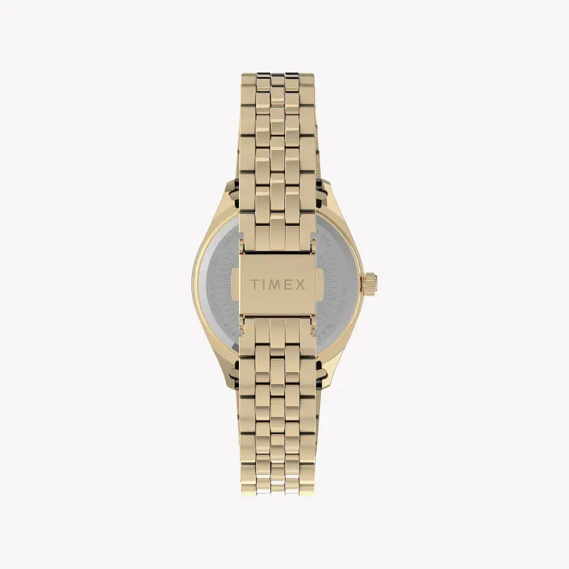 Timex Women's Gold Stainless Steel Watch, Gold Dial | Tw2u78500