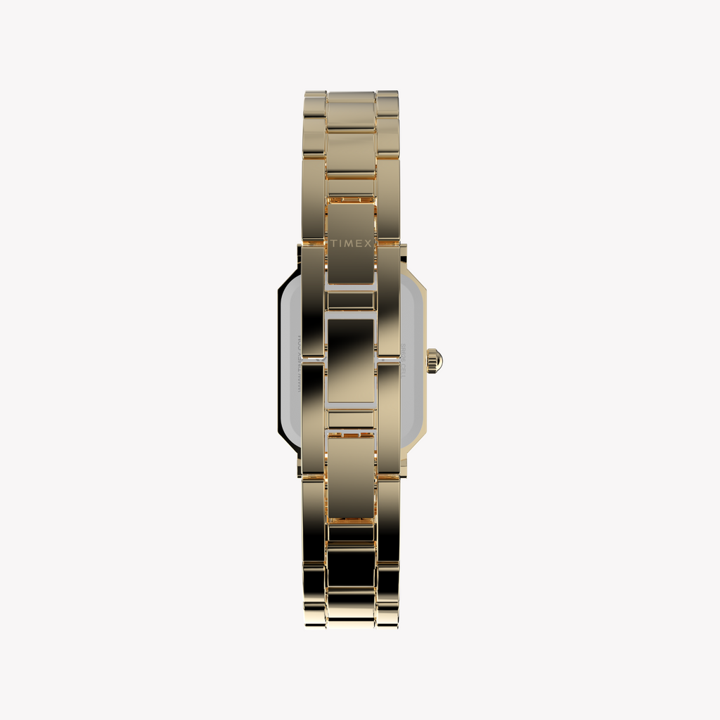 Timex Women's Gold Alloy Watch, Gold/White | Model Tw2y01200