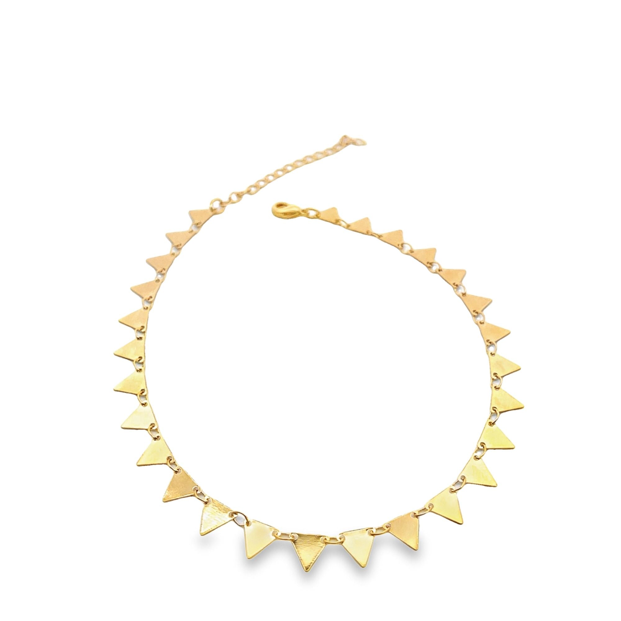 18K Gold Filled Triangle Anklet
