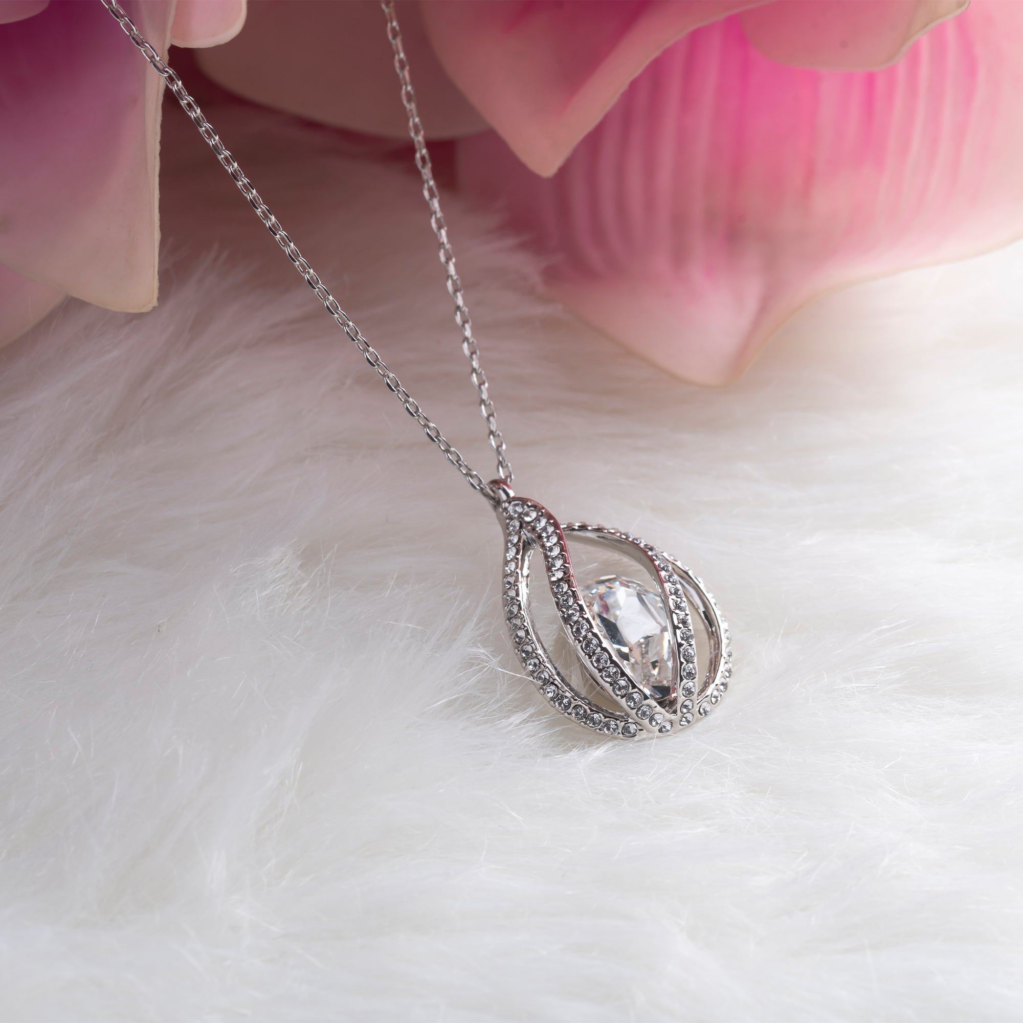 To My Beautiful Bonus Daughter - I am So Blessed Life Gave Me You - Orbital Birdcage Necklace