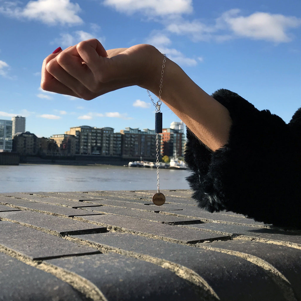 Black Onyx Bracelet, Gemstone Bracelet, Sterling Silver Bracelet | by nlanlaVictory