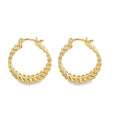 Gold Infinity Hoop Earring (J187)