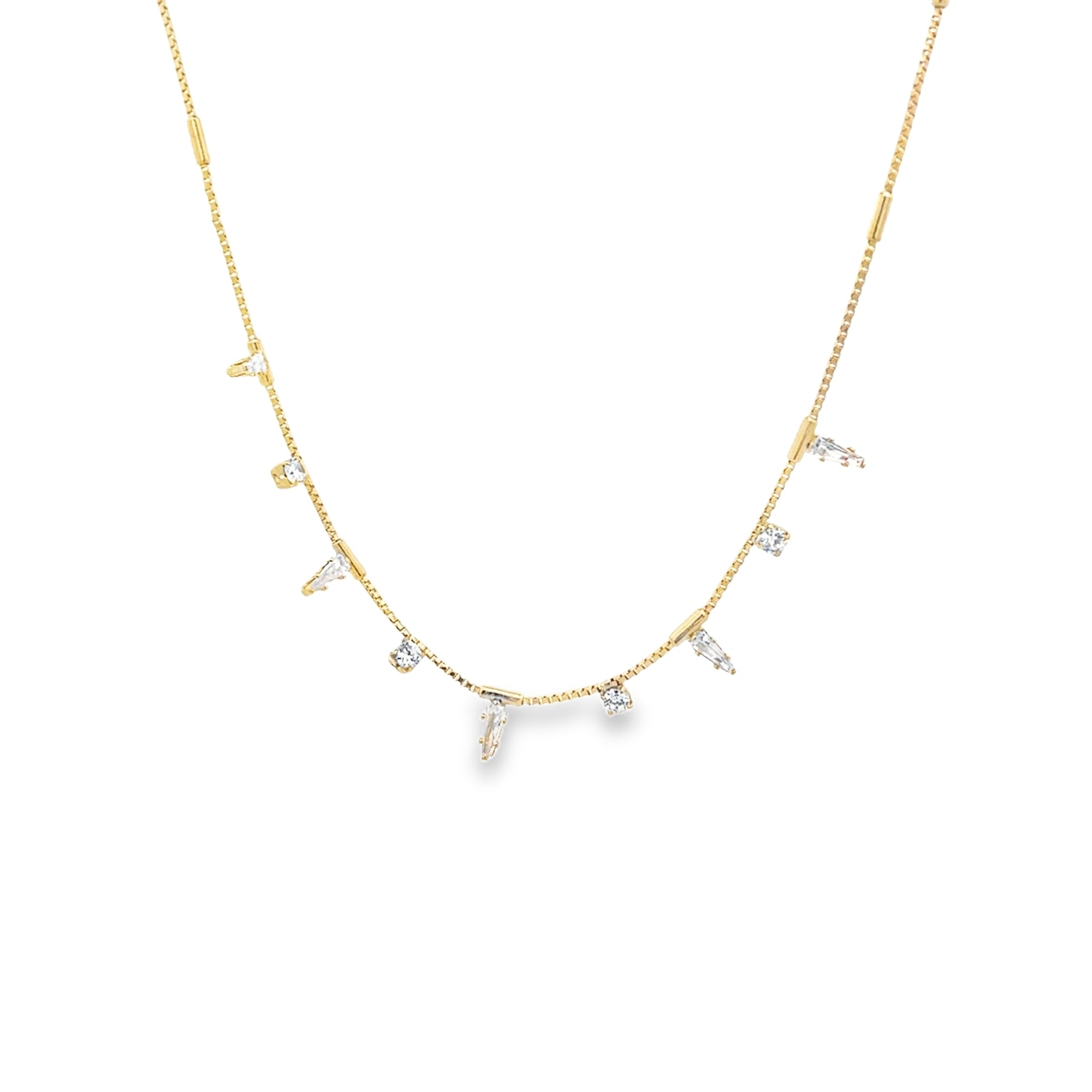 18k Gold Filled Dangle Necklace (H63)