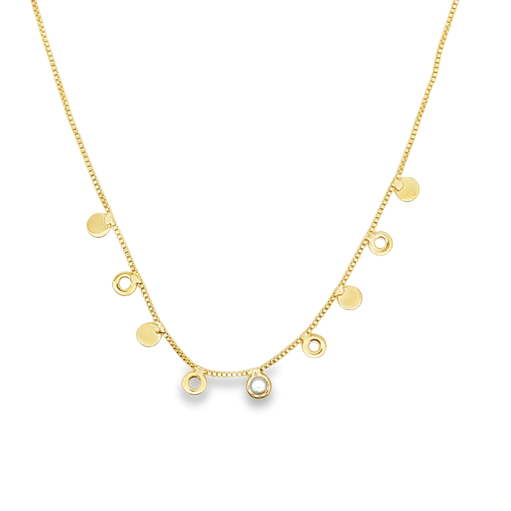 CZ Dangle Cable Chain