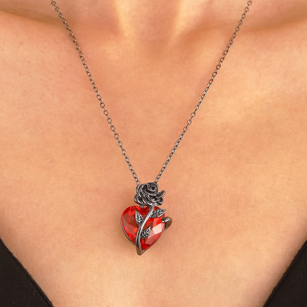 NNETM Love Rose Necklace Elegant Gift