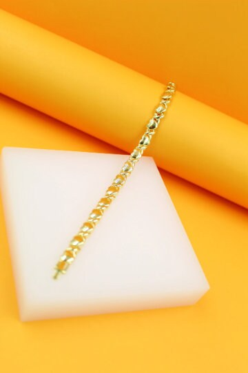 Rhodium Filled Gold Heart Set