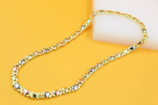 Rhodium Filled Gold Heart Set