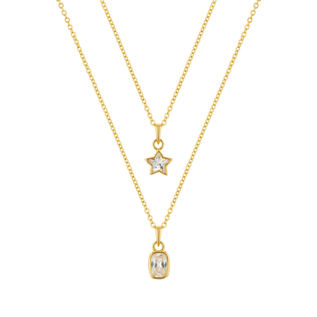 Enigma Gold plated sterling silver Necklace