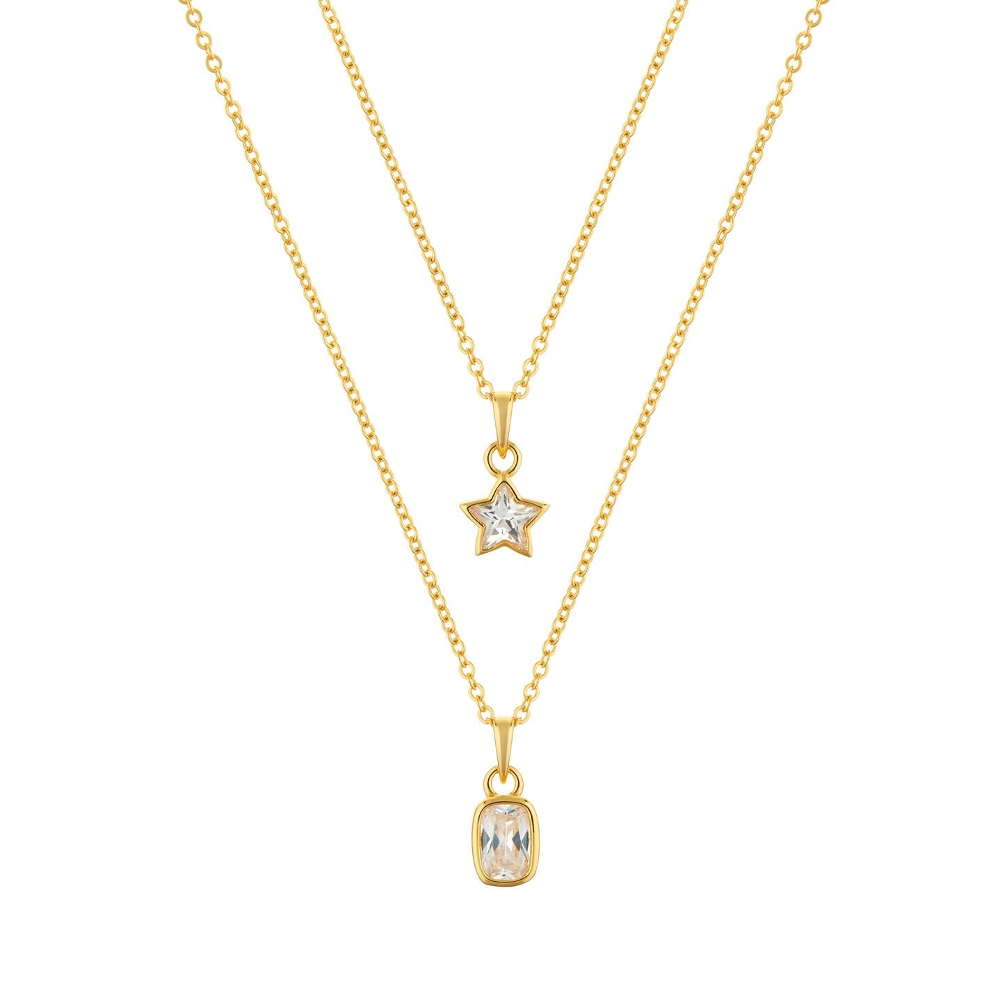 Enigma Gold plated sterling silver Necklace