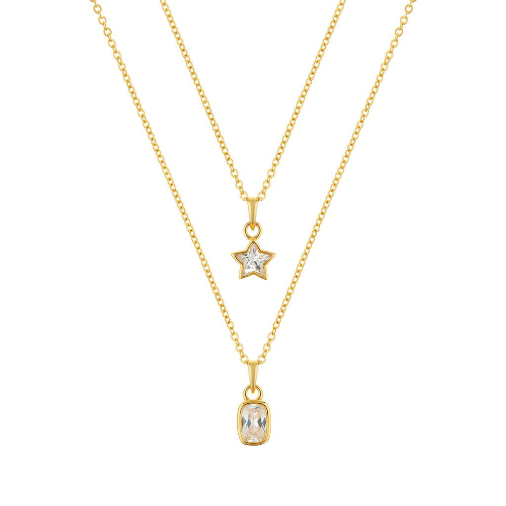 Enigma Gold plated sterling silver Necklace