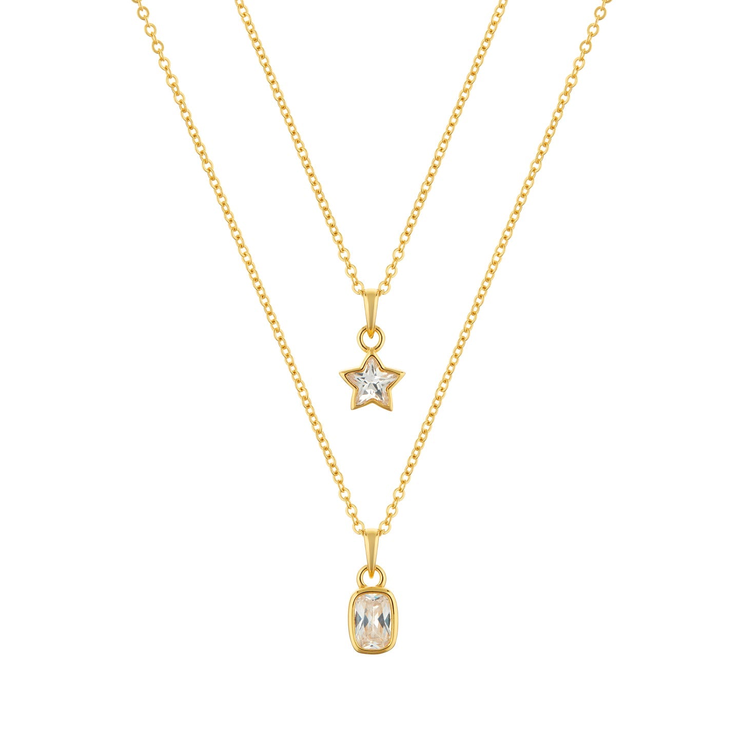 Enigma Gold plated sterling silver Necklace