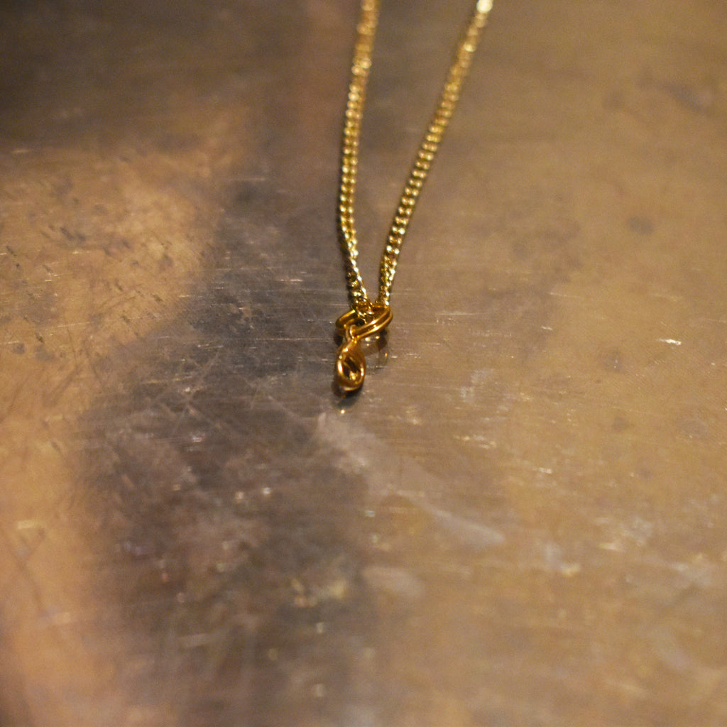 Dainty yellow gold vermeil necklace