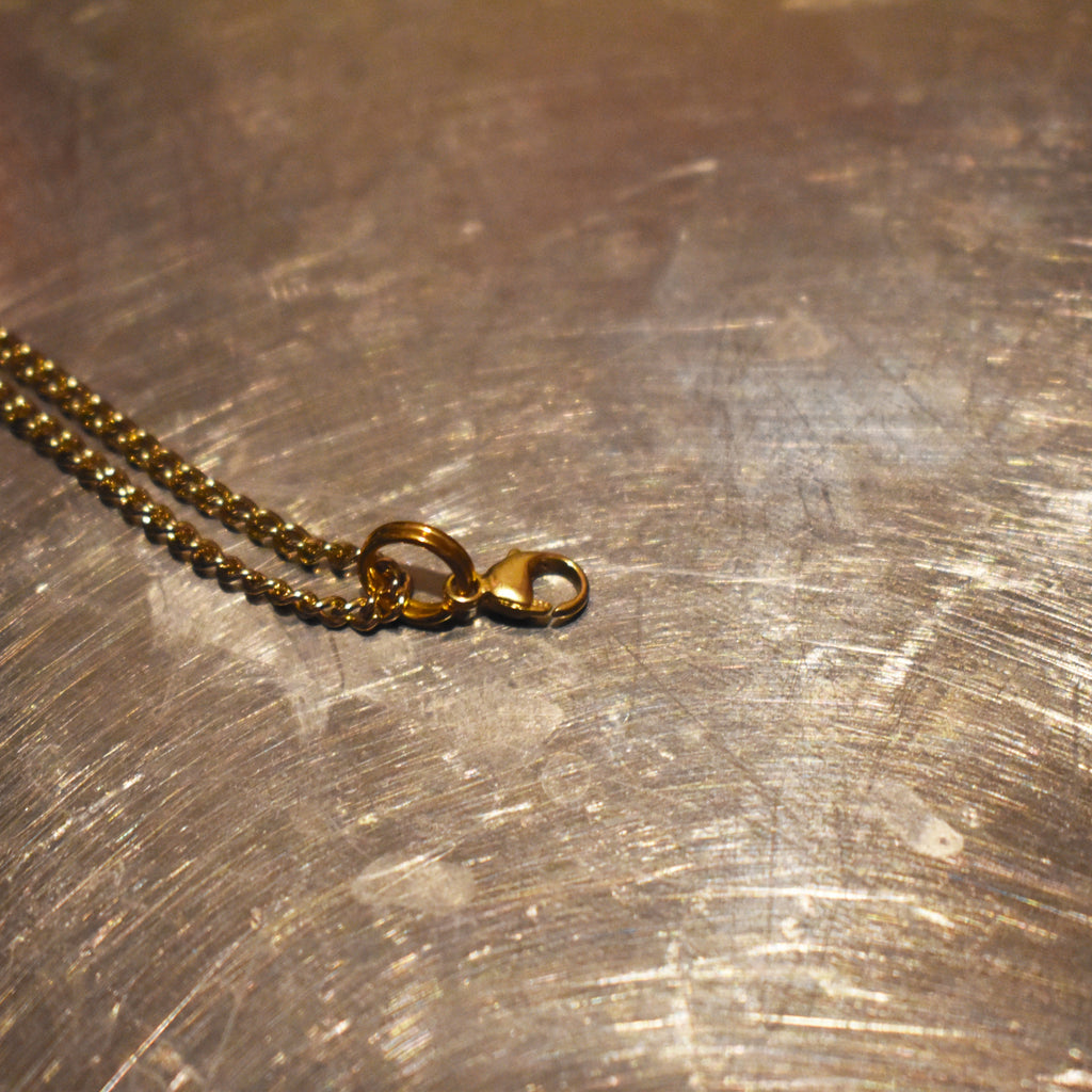 Dainty yellow gold vermeil necklace
